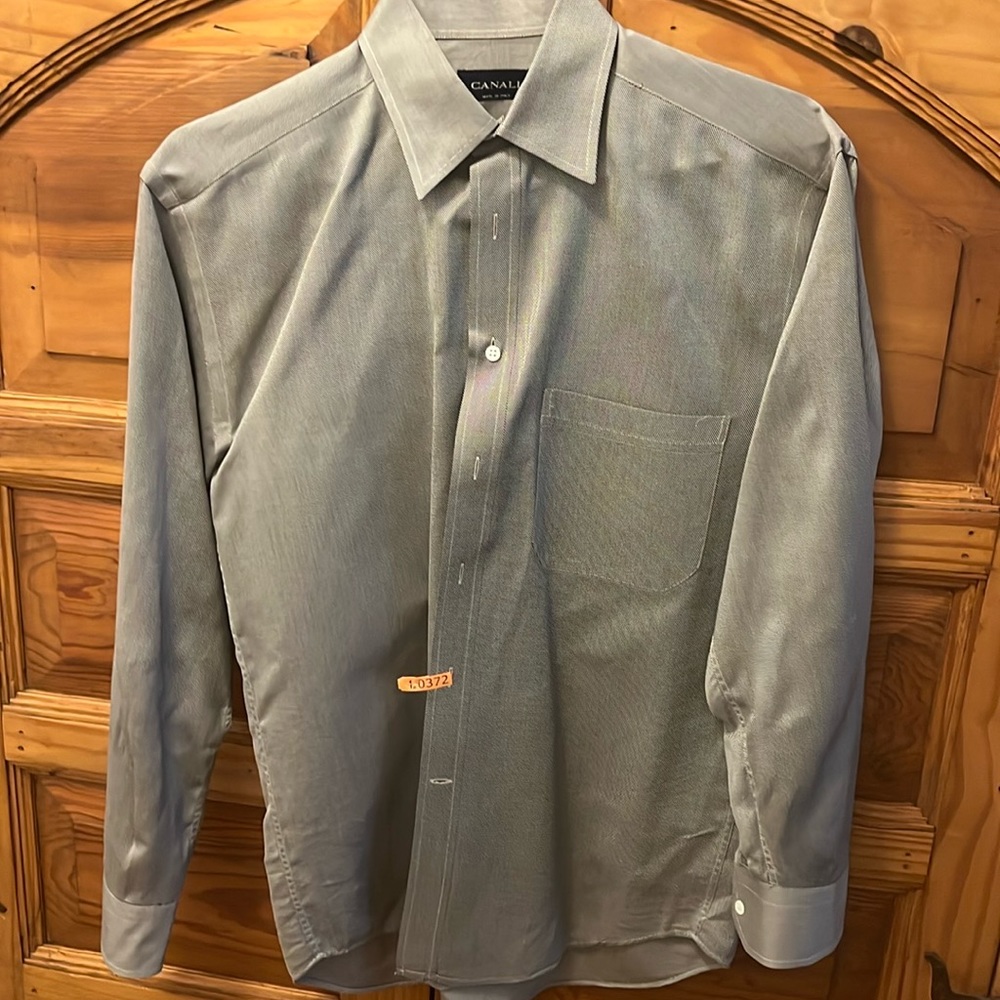 Canali men’s dress shirt size 38/15.